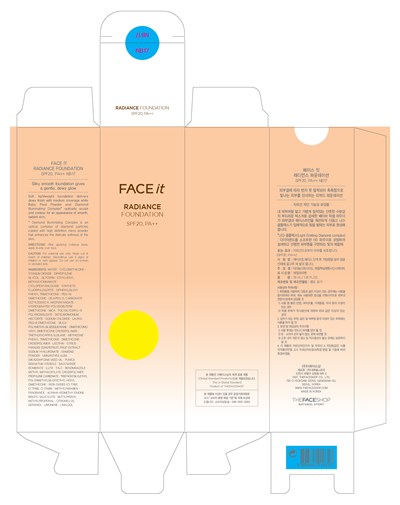 Face It Radiance Powder Pact Spf25 Moisture Veil Nb17 (Face It Radiance Foundation Spf20 Nb17  Original)